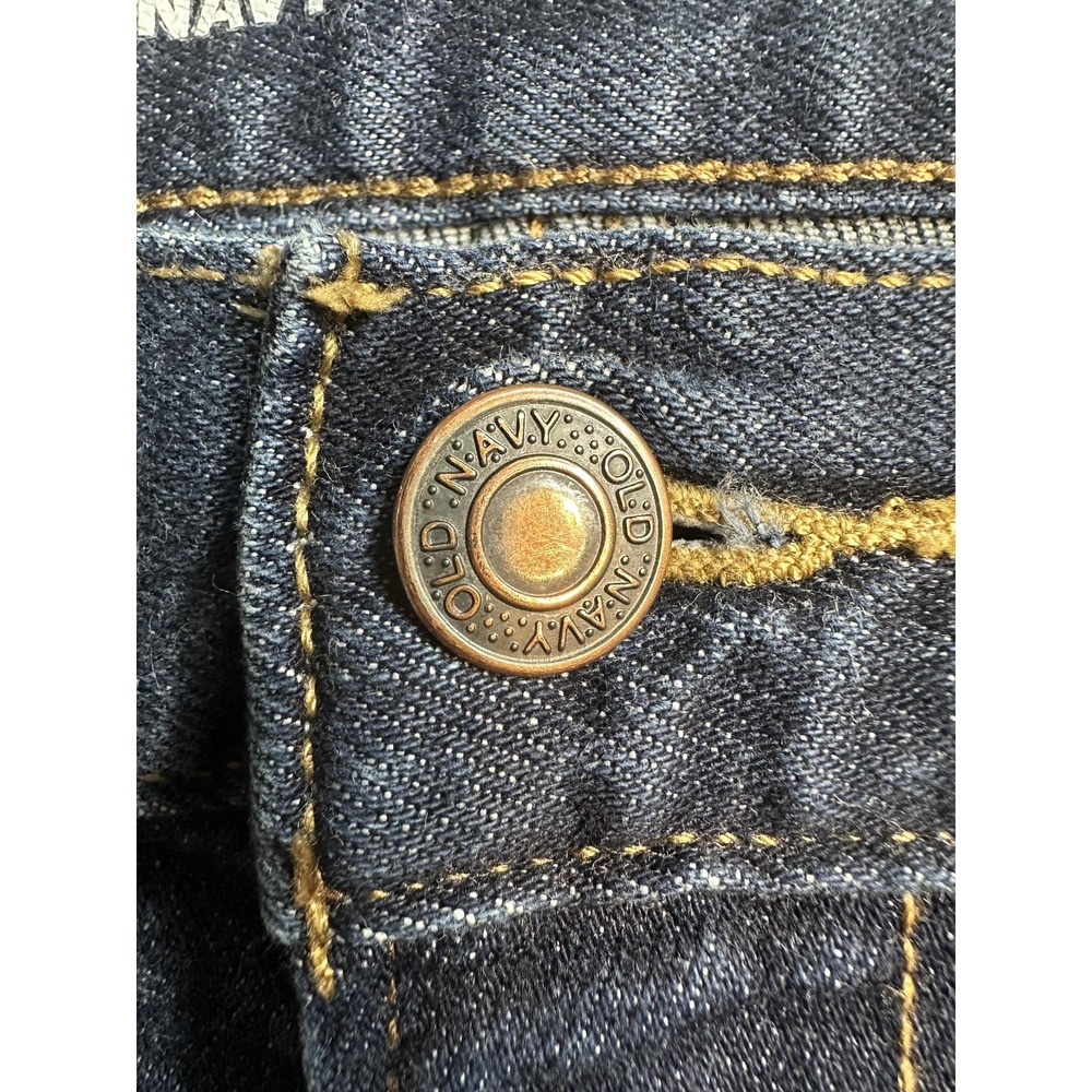 Old Navy Athletic Jeans Mens 34x34 (34x31) Dark Wash Blue Built-In Flex Denim - Picture 10 of 14